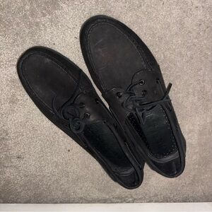 Sperry Men’s Suede Black Boat Shoes 11.5